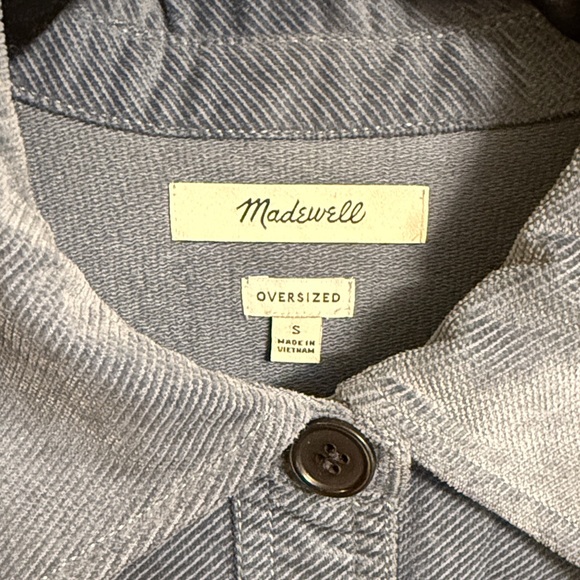 Madewell Women’s Corduroy Twill Overaizwd Shirt-Jacket, size small - Picture 4 of 8